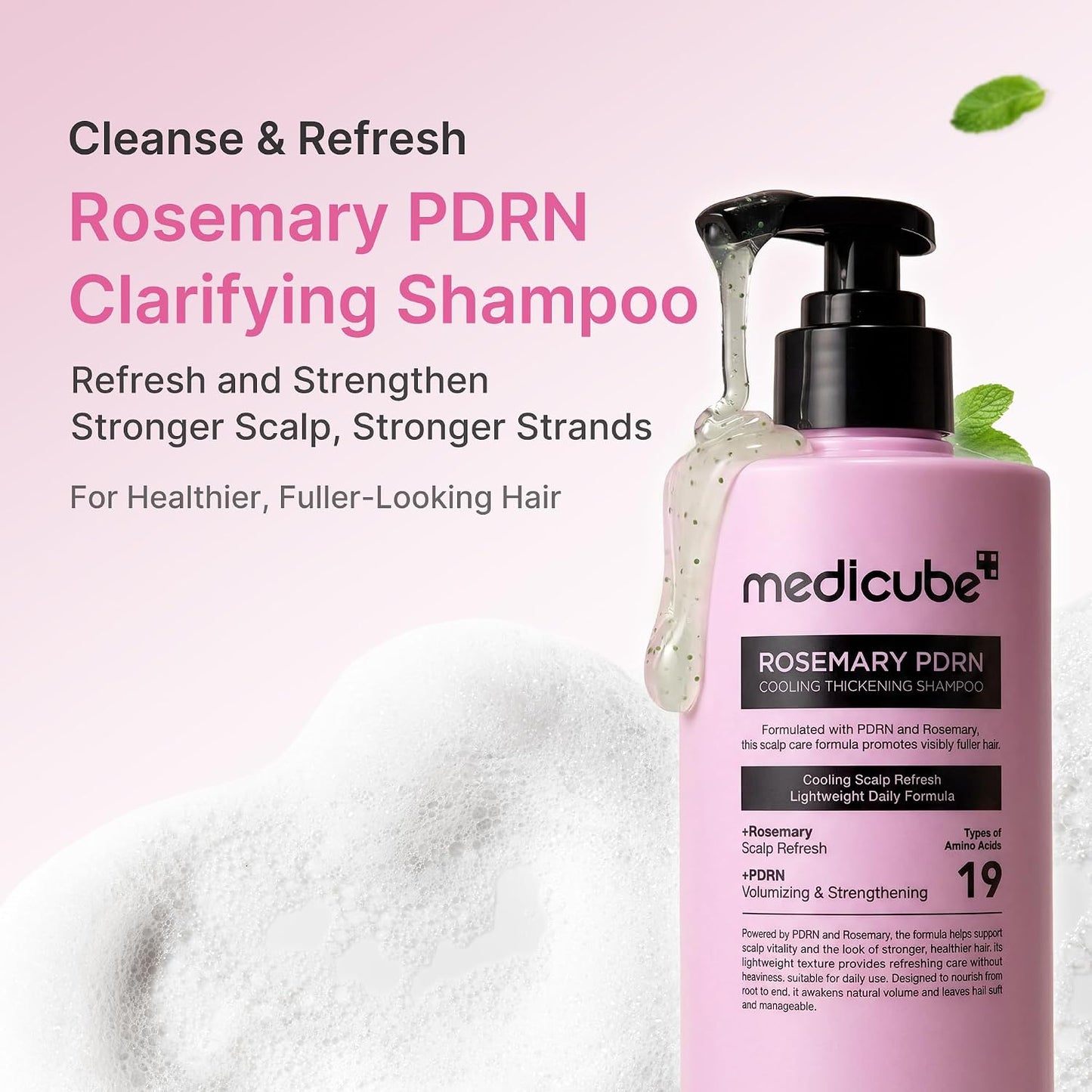 medicube Rosemary PDRN Korean Hair Care Set - Shampoo, Conditioner & Serum